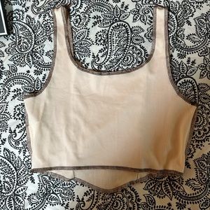 Mushrooms and moon crop top